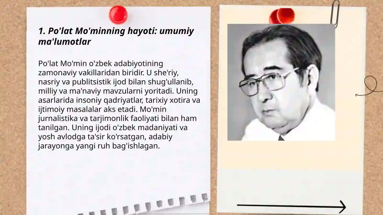 Po'lat Mo'minning hayot va ijodi 3