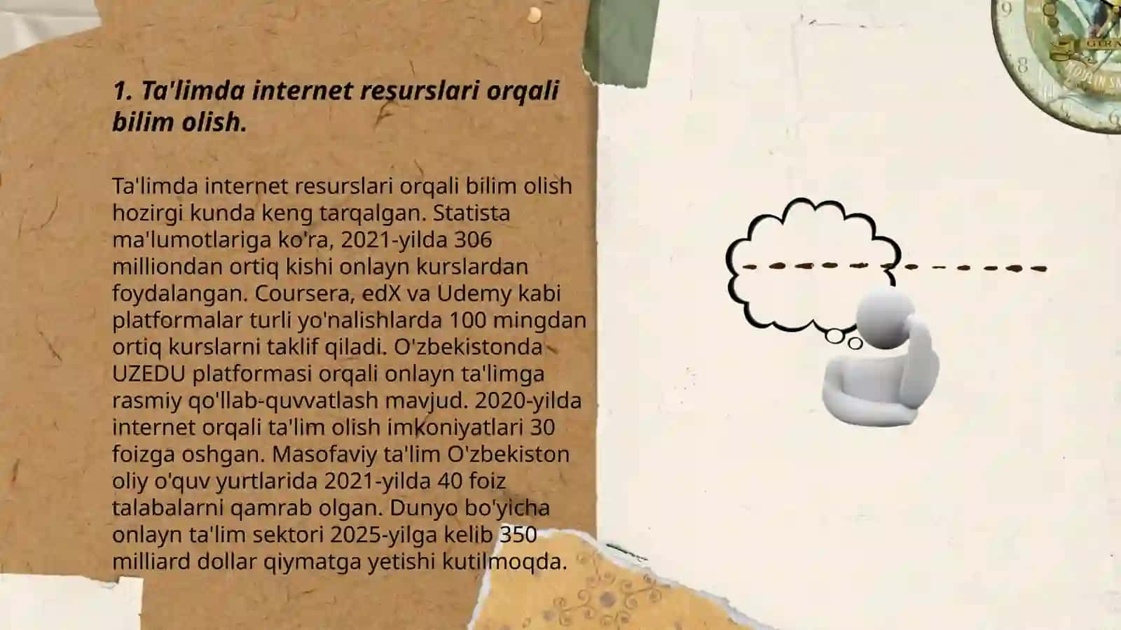 Ta'lim jarayonini tashkil etishda internet xizmatlaridan foydalanish 3
