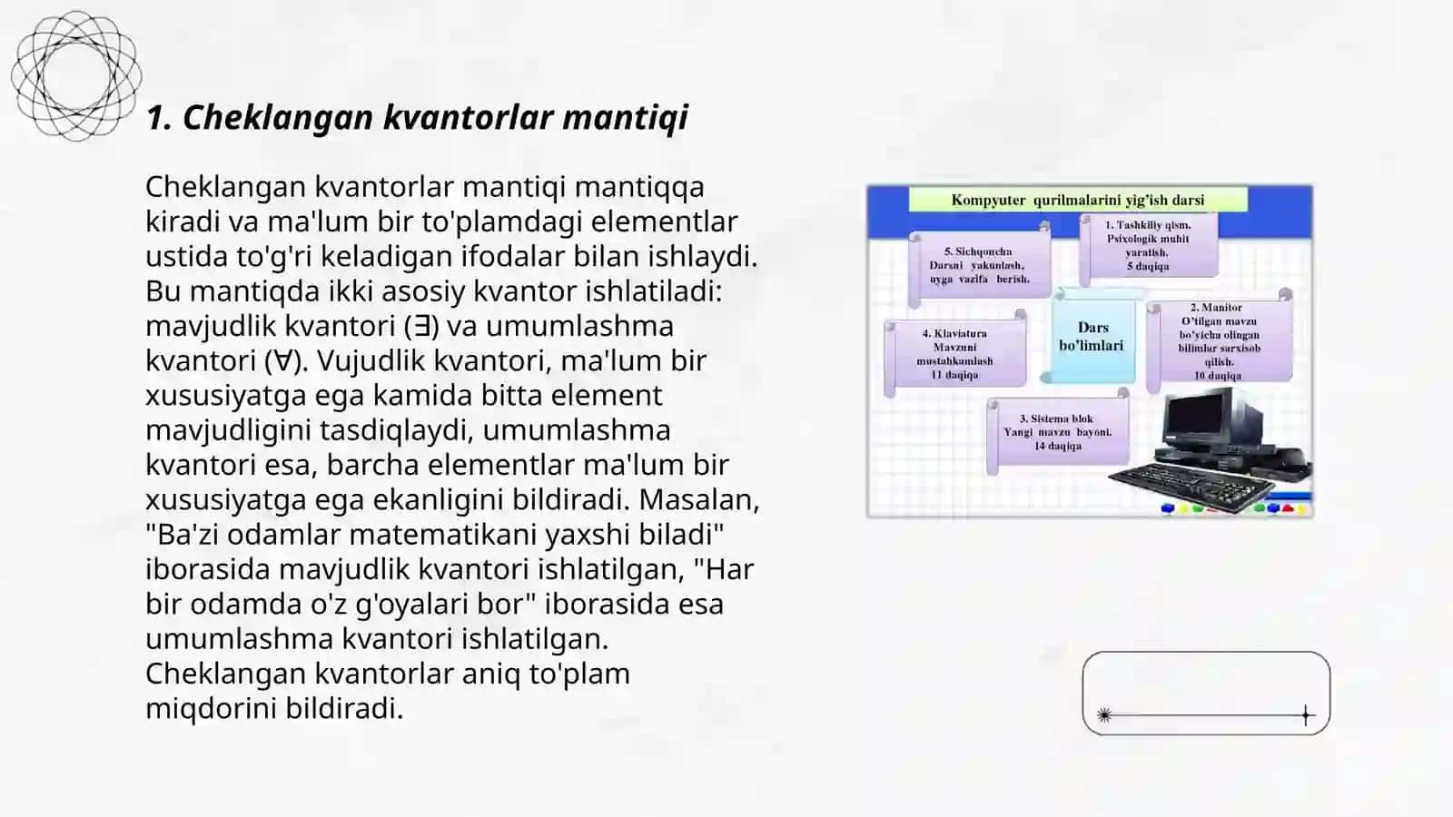 Cheklangan kvantorlar.Mantiqiy kvadrat 3