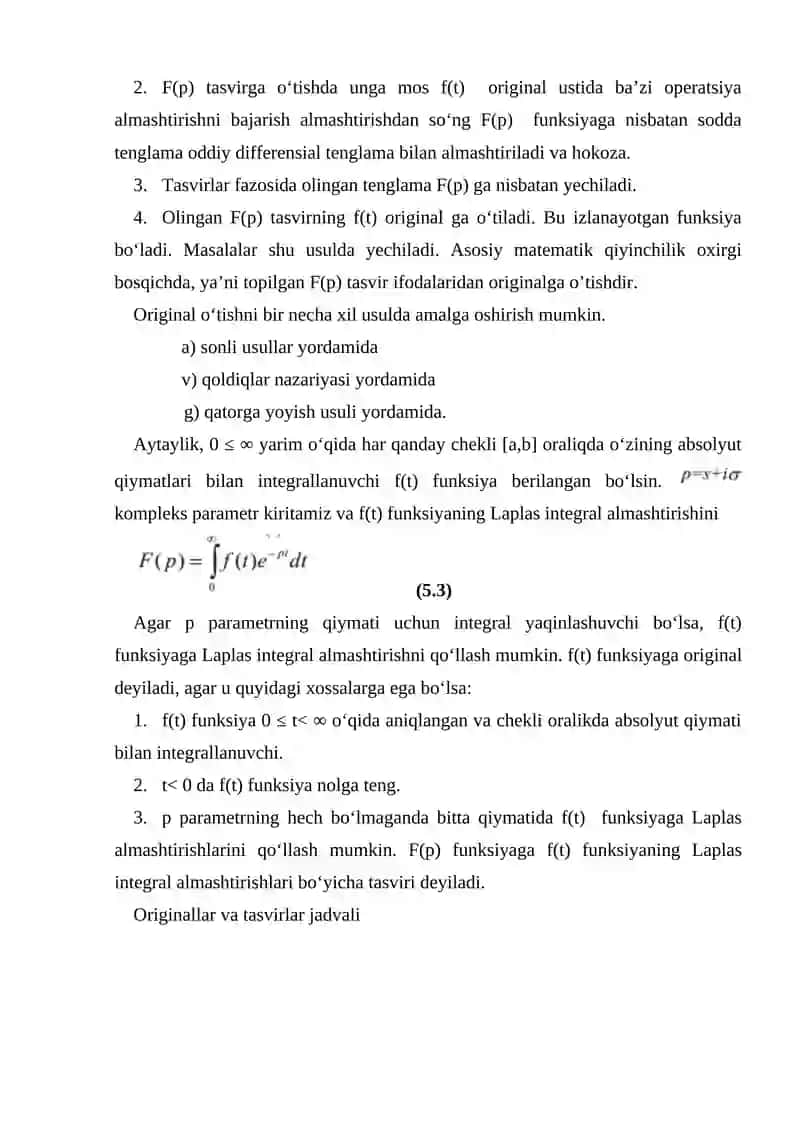 Laplas integrali va uni xisoblash 3