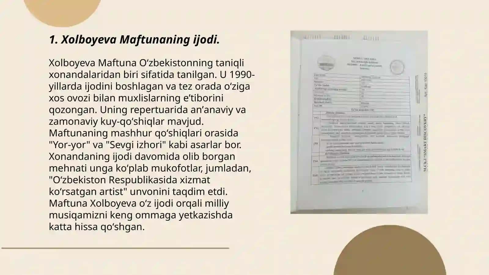 Xolboyeva Maftuna 405 - gurux Amaliy san'at yunalishi 3