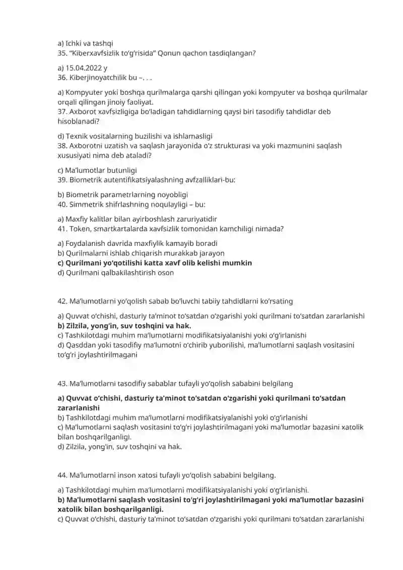 Kriptografiya fanining asosiy maqsadi 3