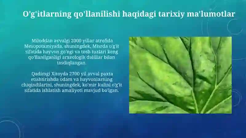 O'simliklarning ozilanishi haqida ilk fikrlar 3