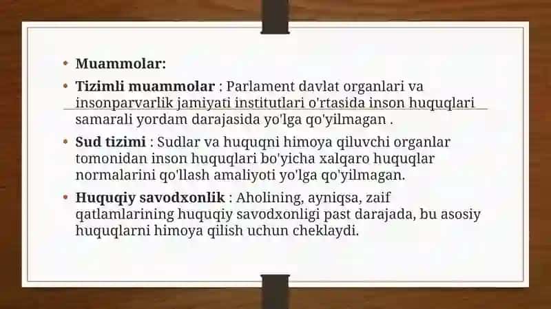 Inson huquqlarini ta’minlash global muammo sifatida 3