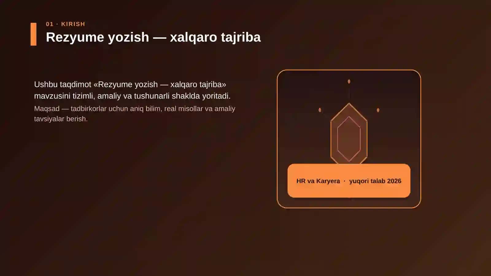 Rezyume yozish — xalqaro tajriba 3