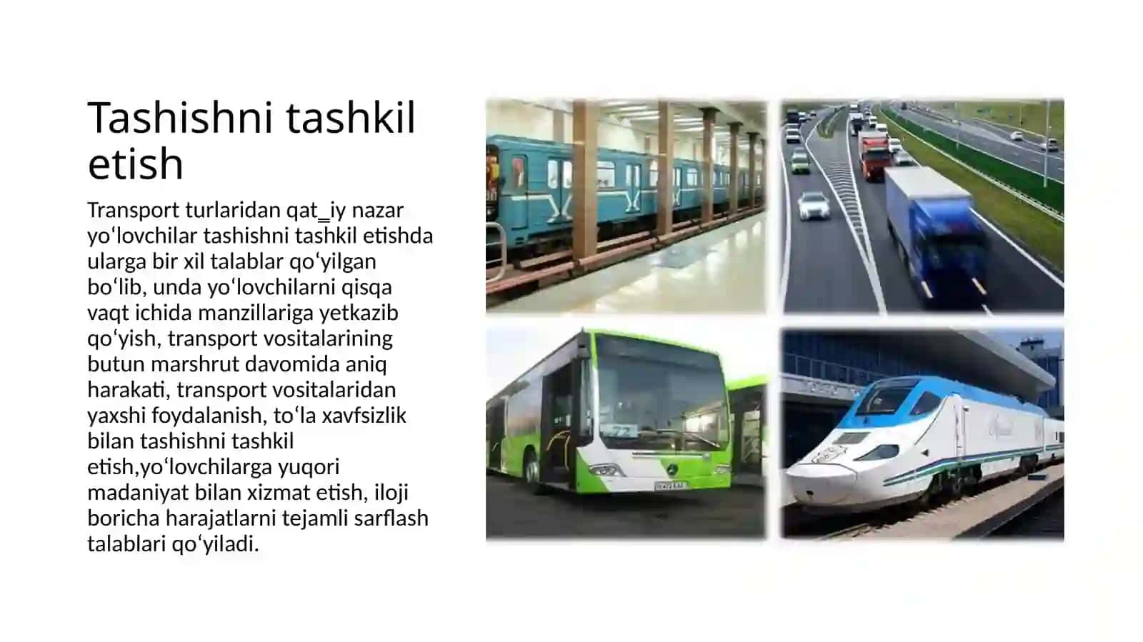 Logistiktexnologiyalaridan shahar transportida foydalanish 3