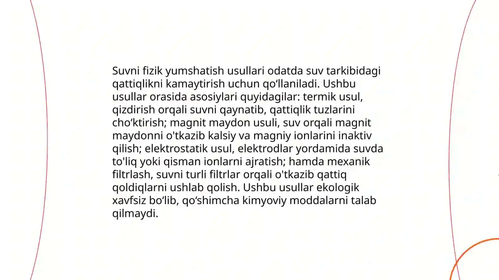 Suvni yumshatish usullari 3