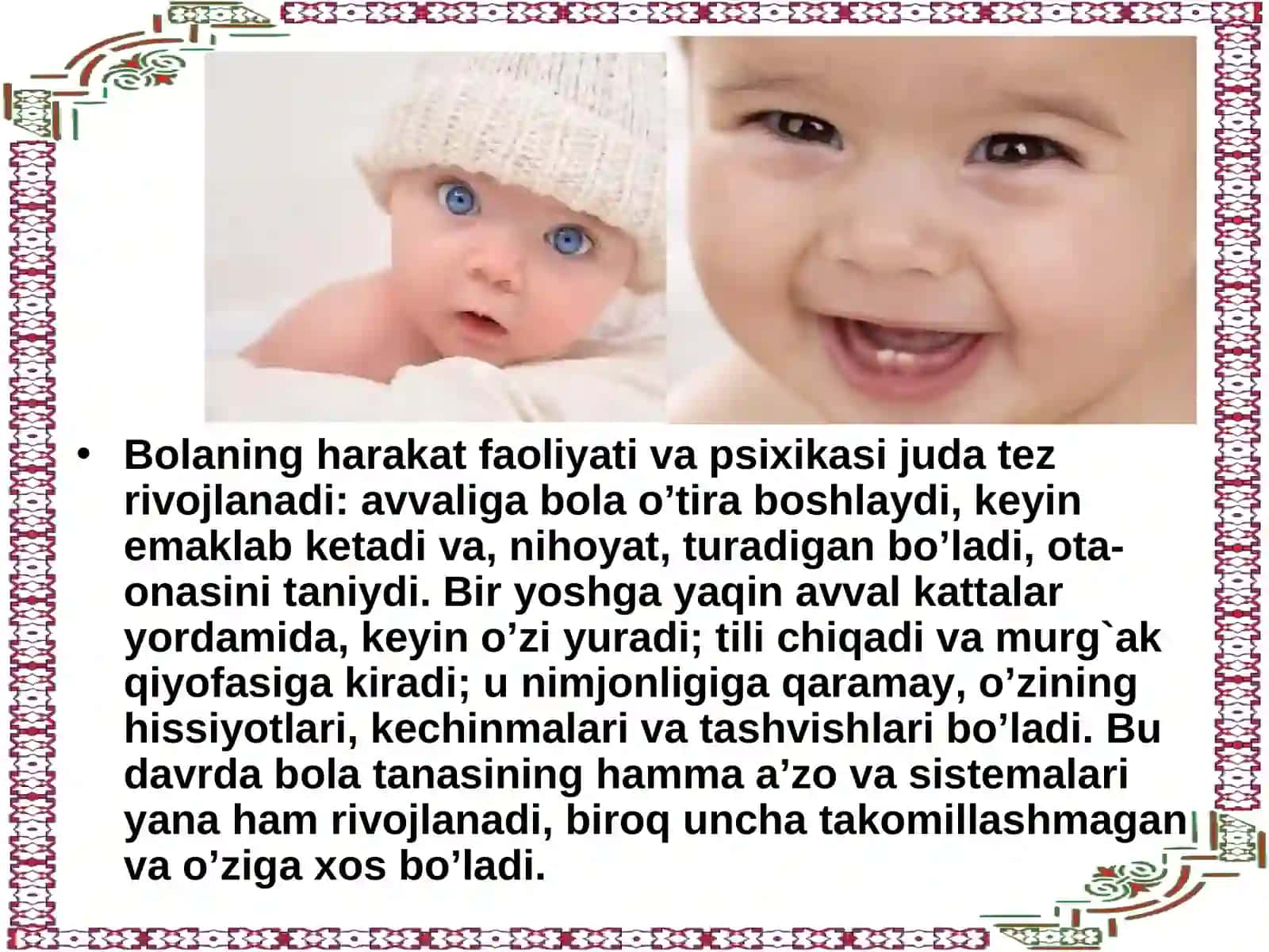 Go‘daklik davri psixodiagnostikasi 3