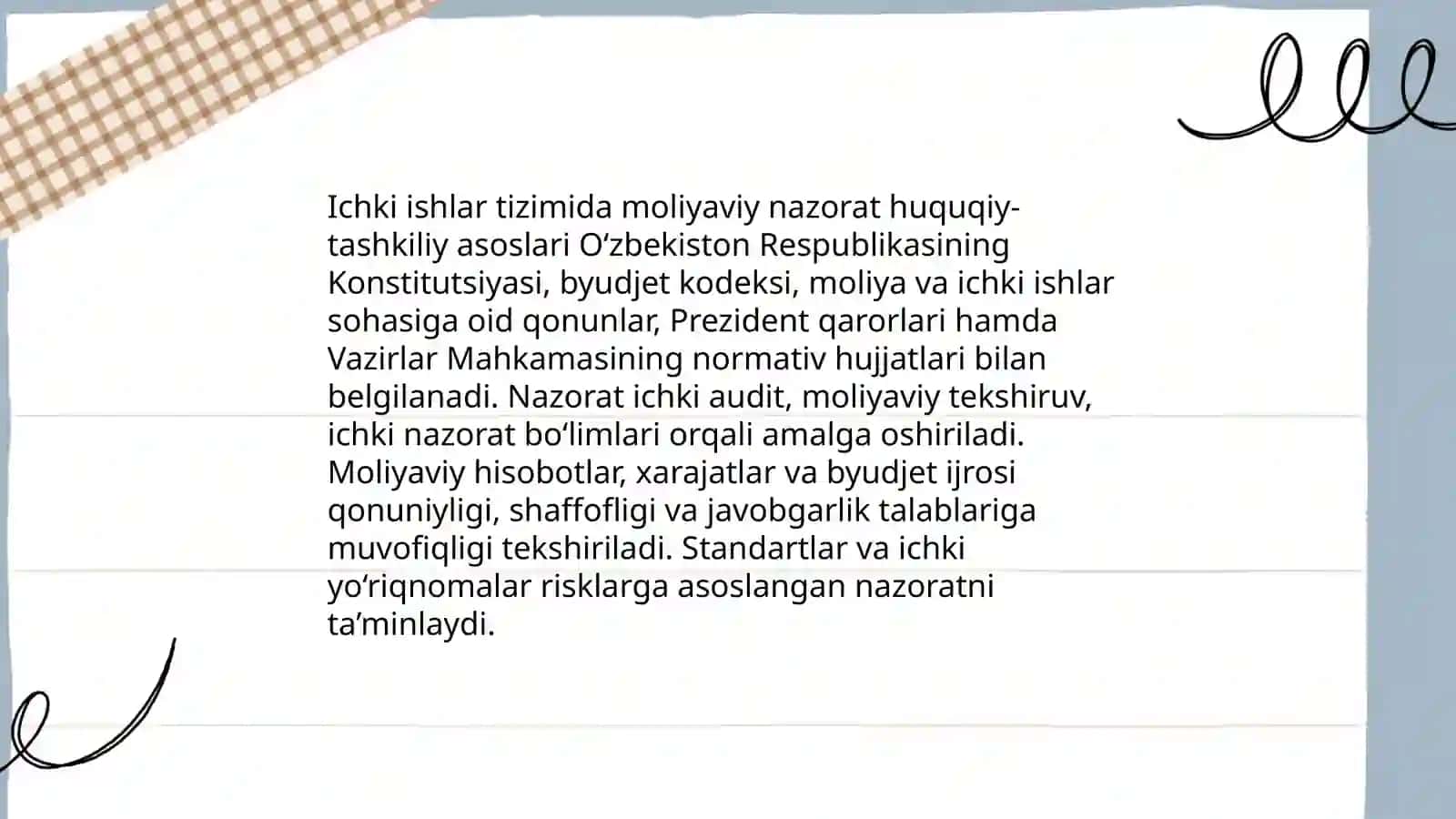 Ichki ishlar tizimi moliyaviy nazoratni tekshirish 3