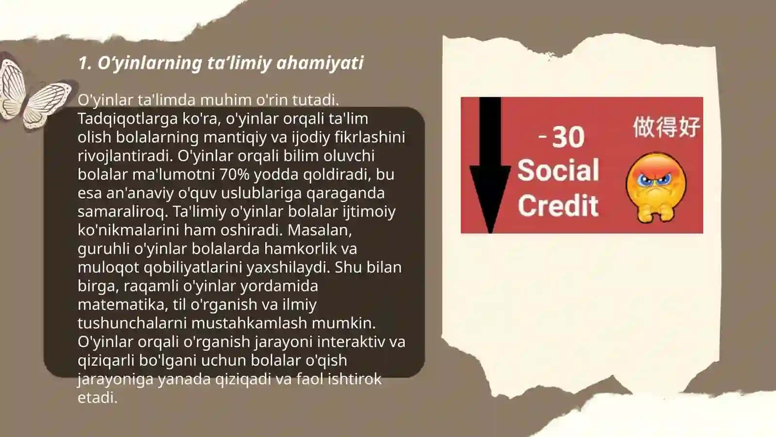 Oʻyinlar ijtimoy faoliyat sifati 3