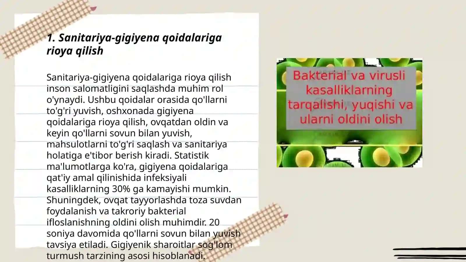 Sanitariya-gigiyena qoidalariga rioya qilish 3