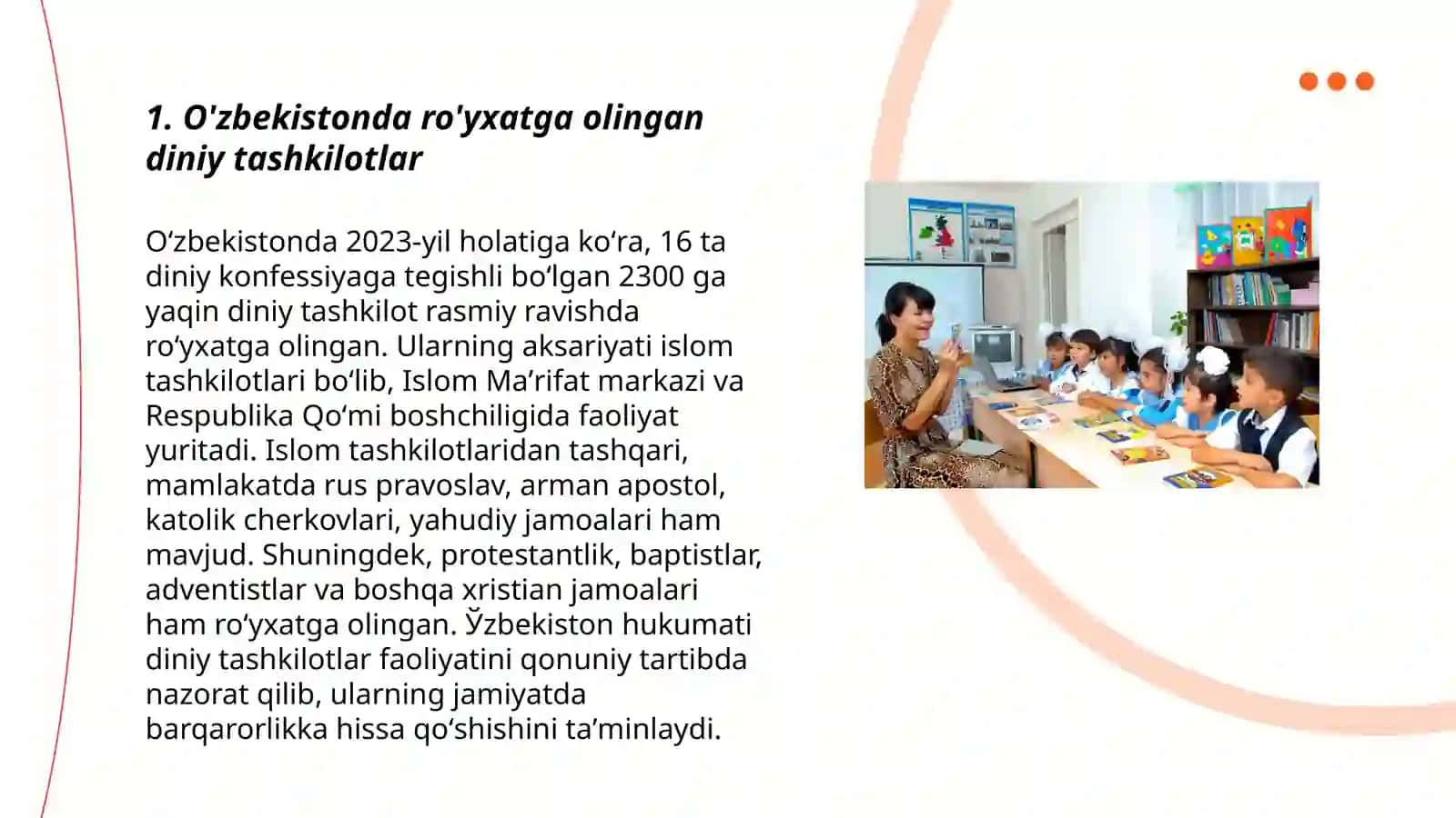 O'zbekistonda faoliyat yurituvchi diniy tashkilotlar 3