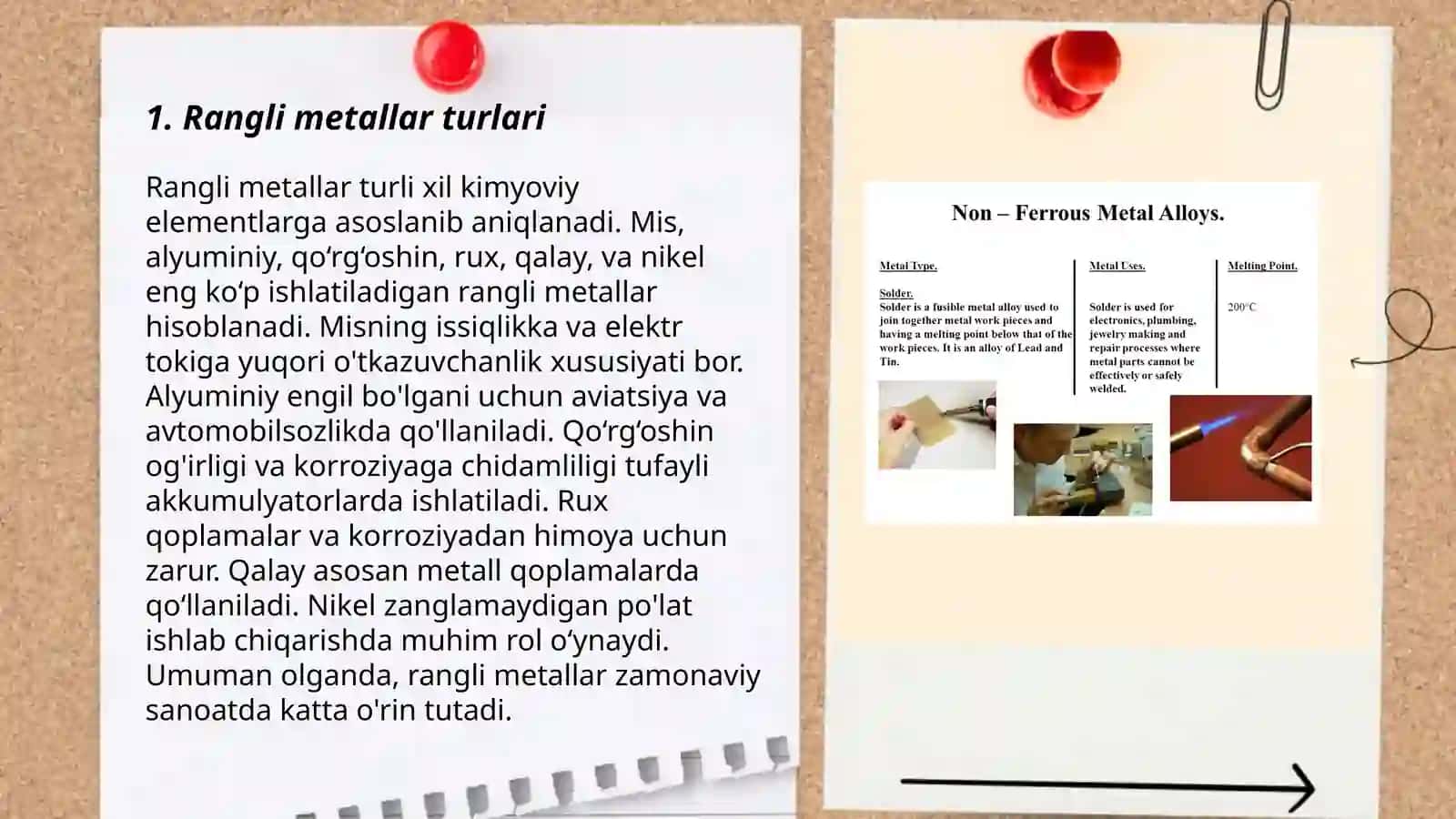 Rangli metallar. Mis, oltin va kumush ishlab chiqarish 3
