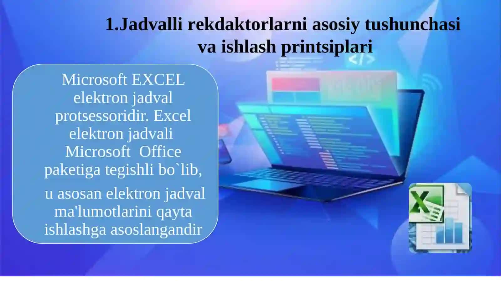 JADVAL RЕDAKTORLARDAN IQTISODIY MASALALARNI ЕCHISH JARAYONIDA FOYDALANISH 3