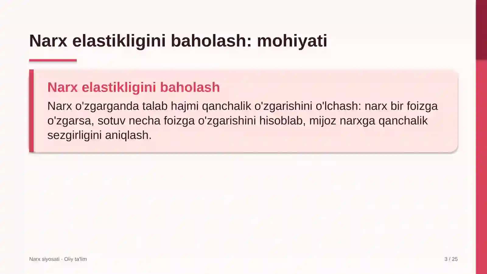 xususiy bog'chalarda narx elastikligini baholash 7618 3