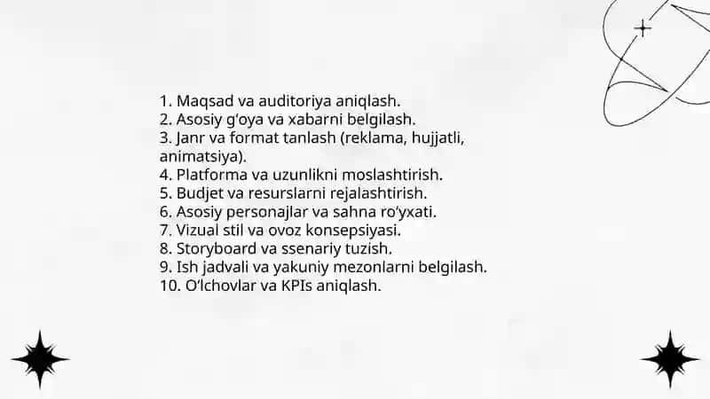 Video ishlanmalar yaratish 3