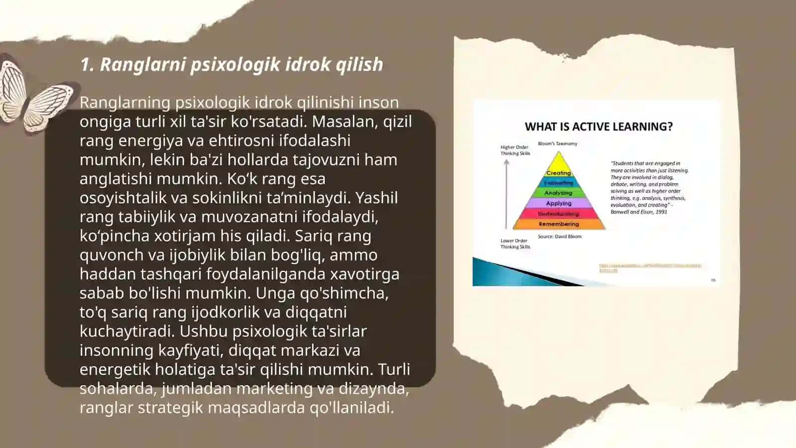 Ranglarni idrok qilish:o'rganish metodlari 3