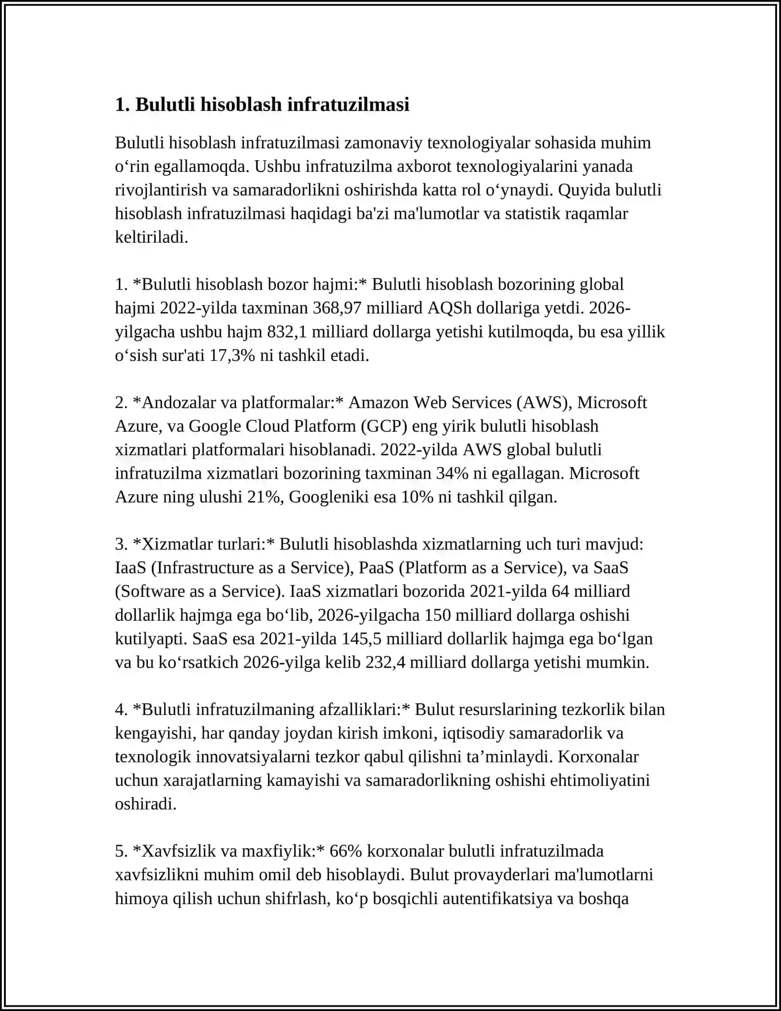AXBOROT TEXNOLOGIYALARINING INFRATUZILMASI 3