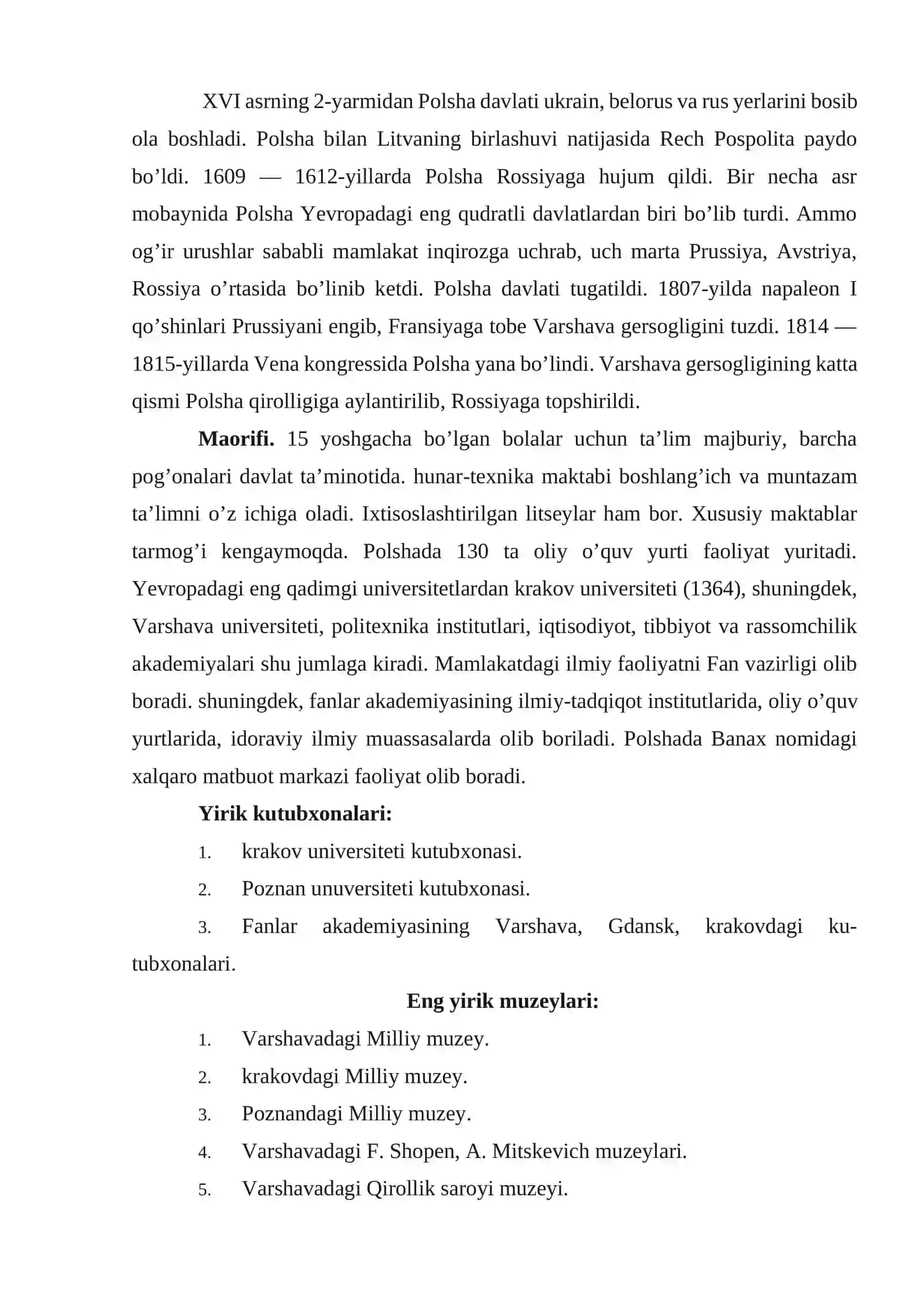 Polsha muzeylari 3