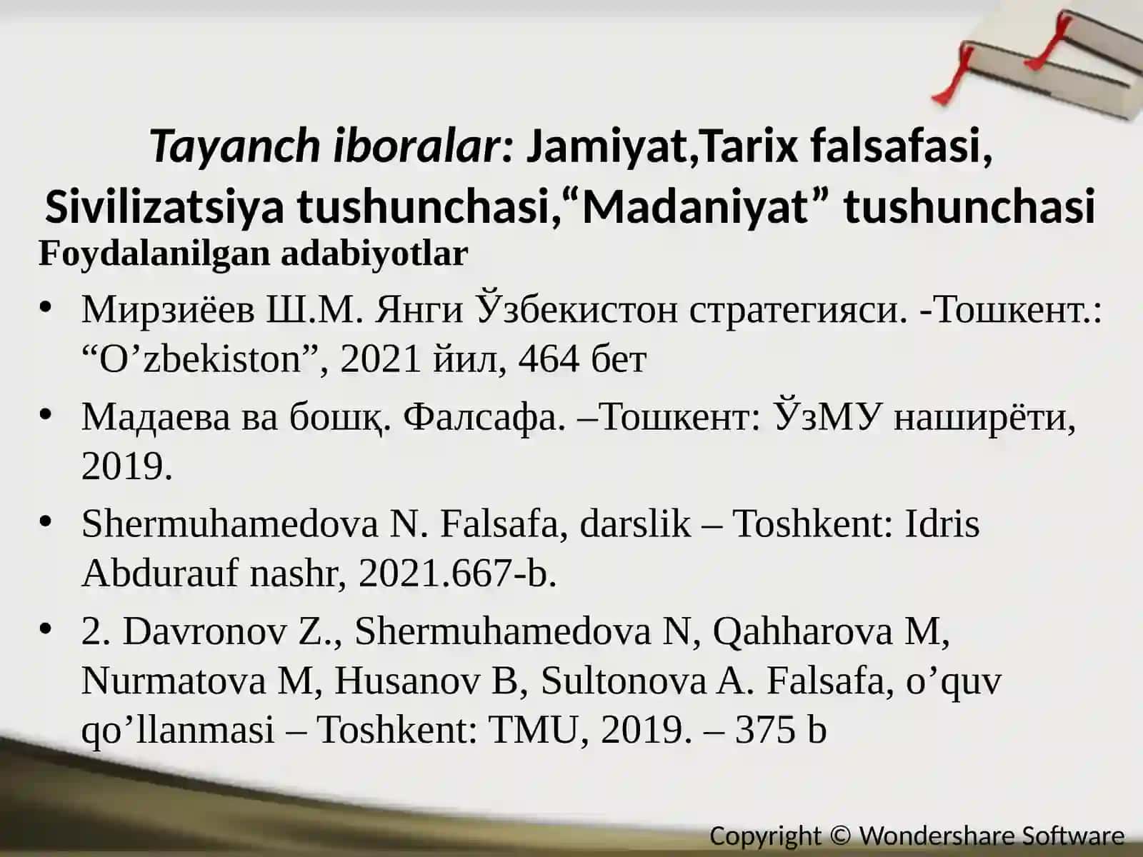 Tarix falsafasi, sivilizatsiya va madaniyat 3
