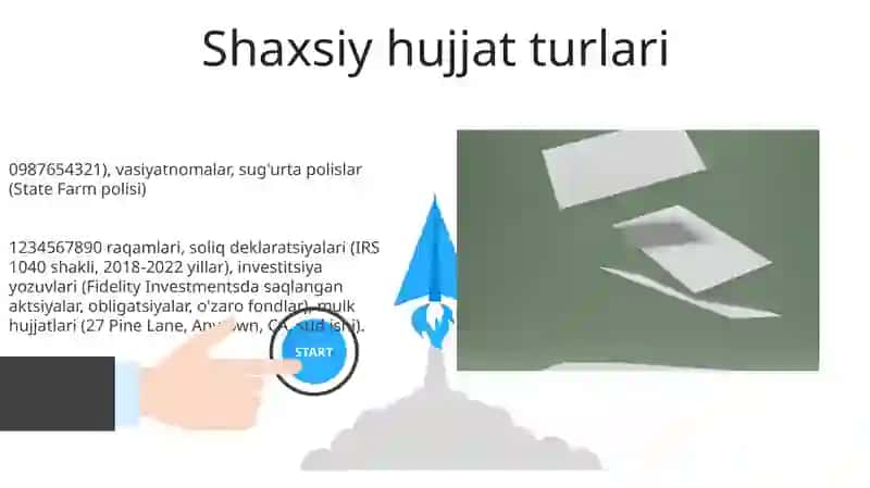 Shaxsiy ish qogozlar 3