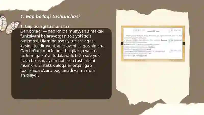 Bosh bo’laklarning ifodalanishi 3
