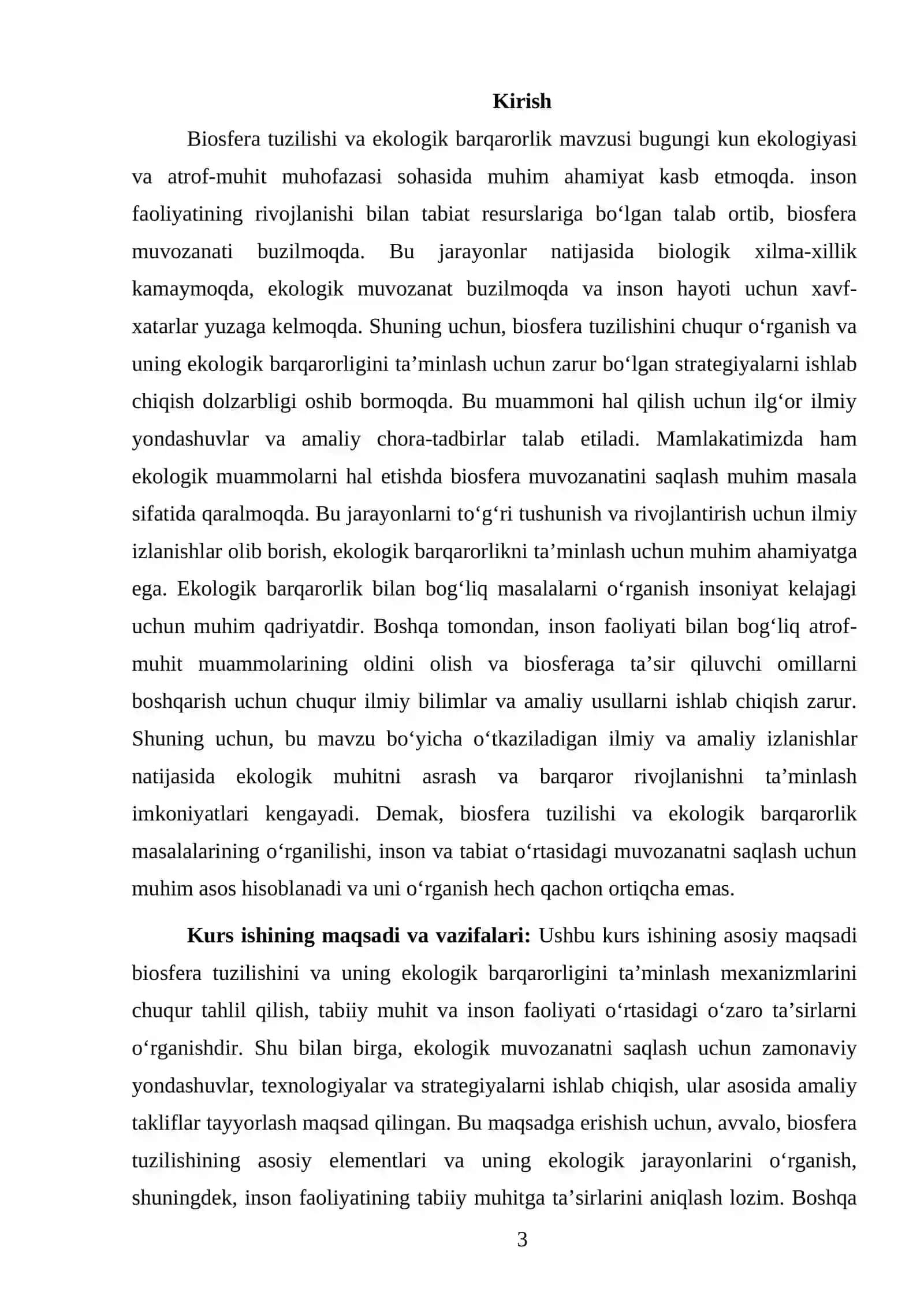 BIOSFERA TUZILISHI VA EKALOGIK BARQARORLIK 3