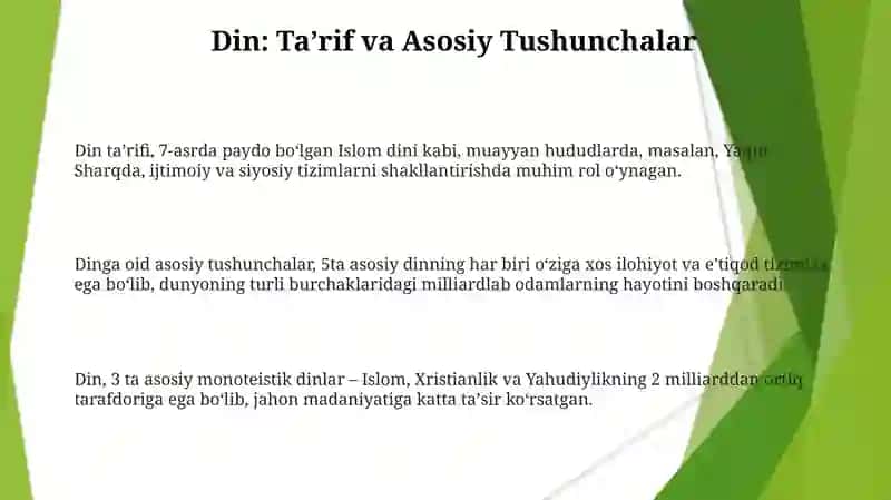Din.Dinshunoslik.Din falsafasi 3