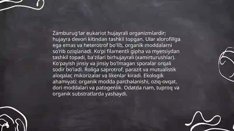 Zamburug'lar bo'limi 3