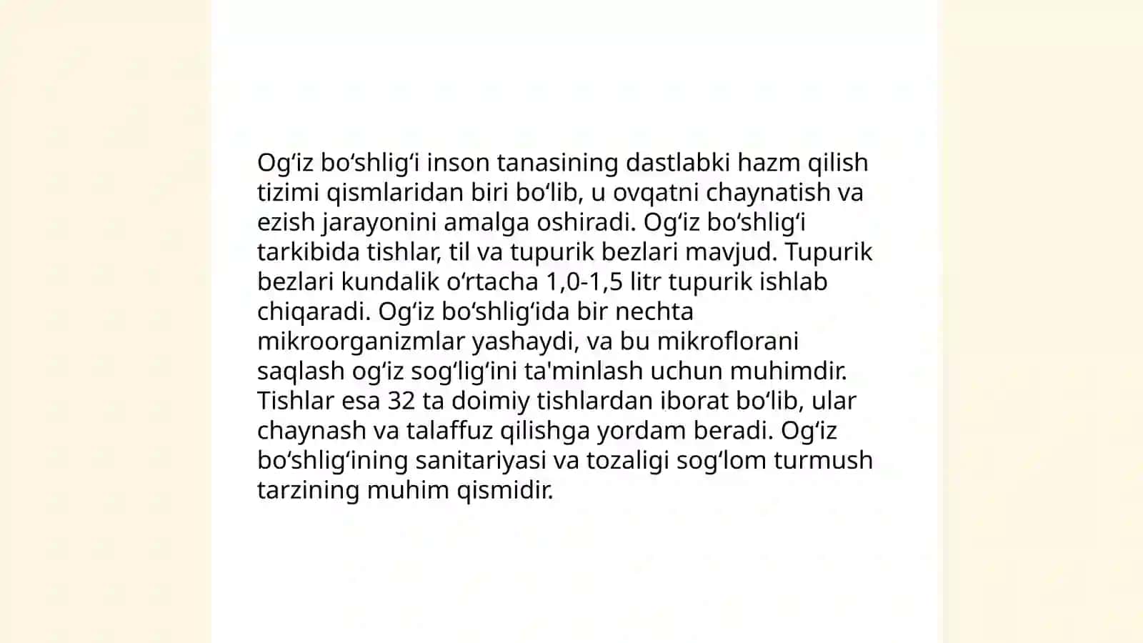 Ovqat hazm qilish azolari 3