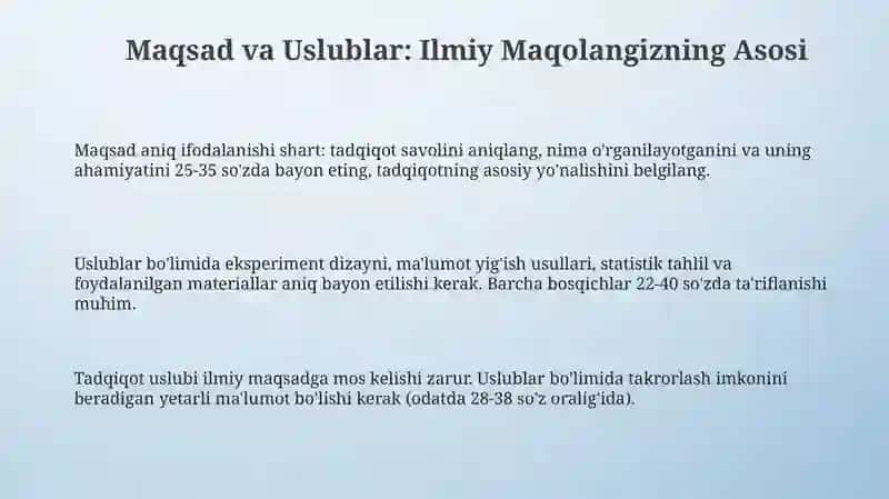 Ilmiy maqolaga rezyume tuzish 3