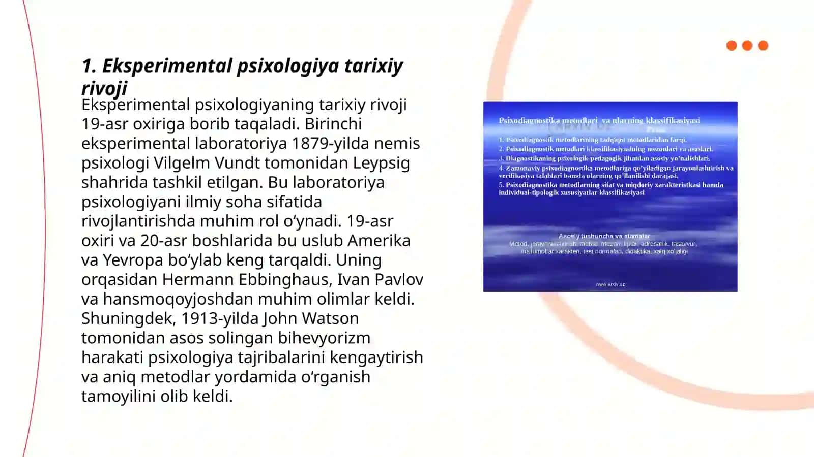 Psixologiyada Xulq atvorni eksperimental o'rganish metodlari 3