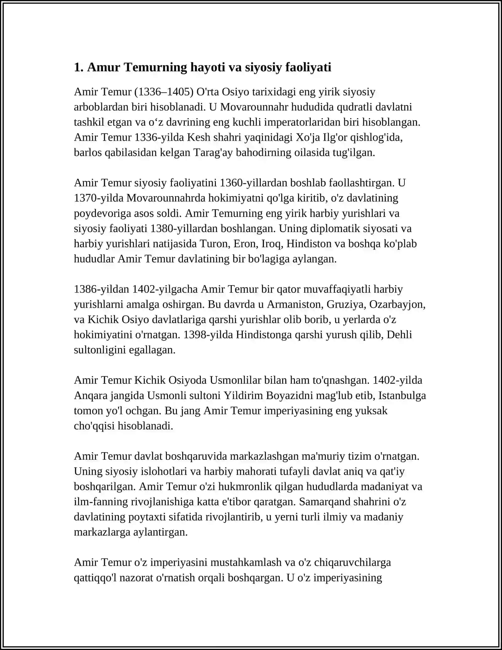 AMUR TEMUR BUYUK DAVLAT ARBOBI 3