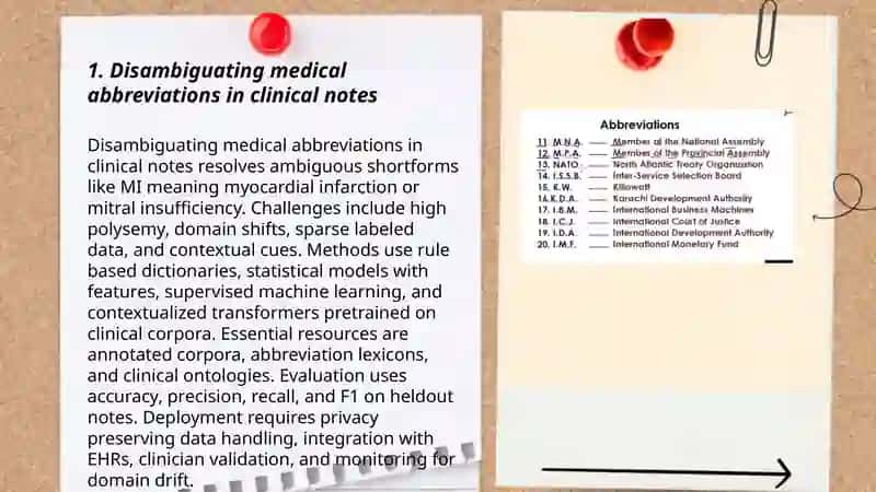 Disambiguating medical abbreviations in clinical notes 3