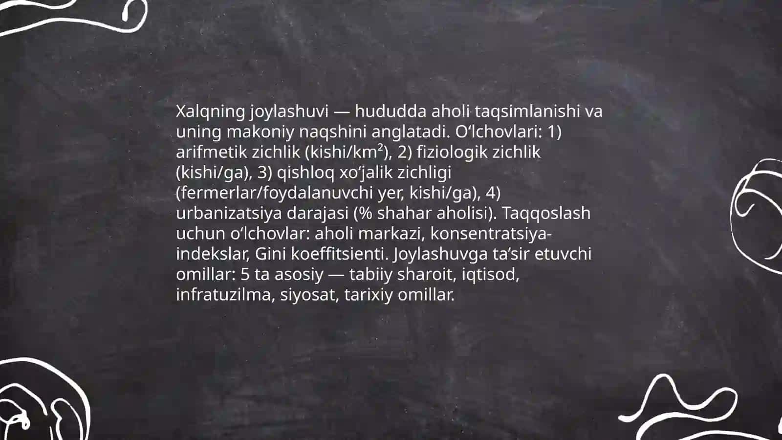 Xalqning joylashuvi va urbanizatsiya 3