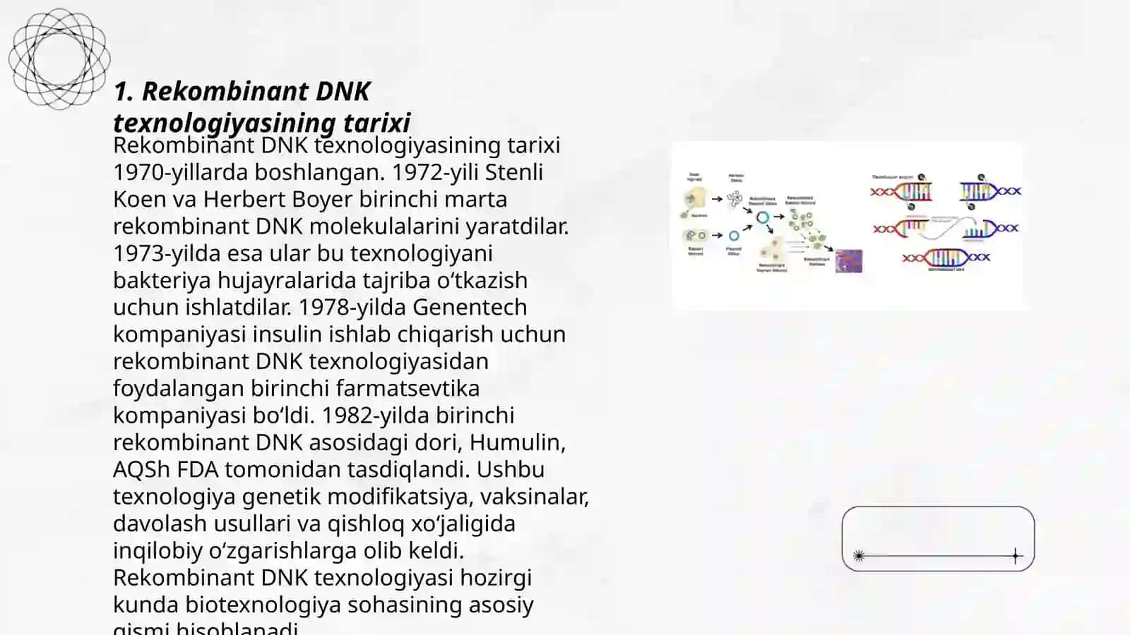Rekombinant DNK texnalogiyasi 3