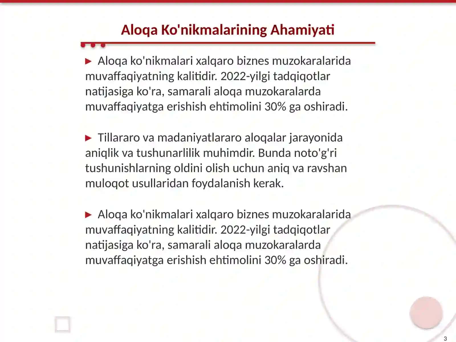 Aloqa Ko'nikmalarining Roli 3