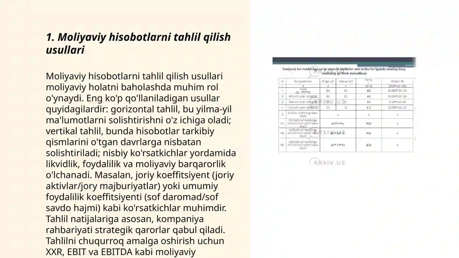 Moliyaviy ma'lumotlarni kuzatish va tahlil qilish 3