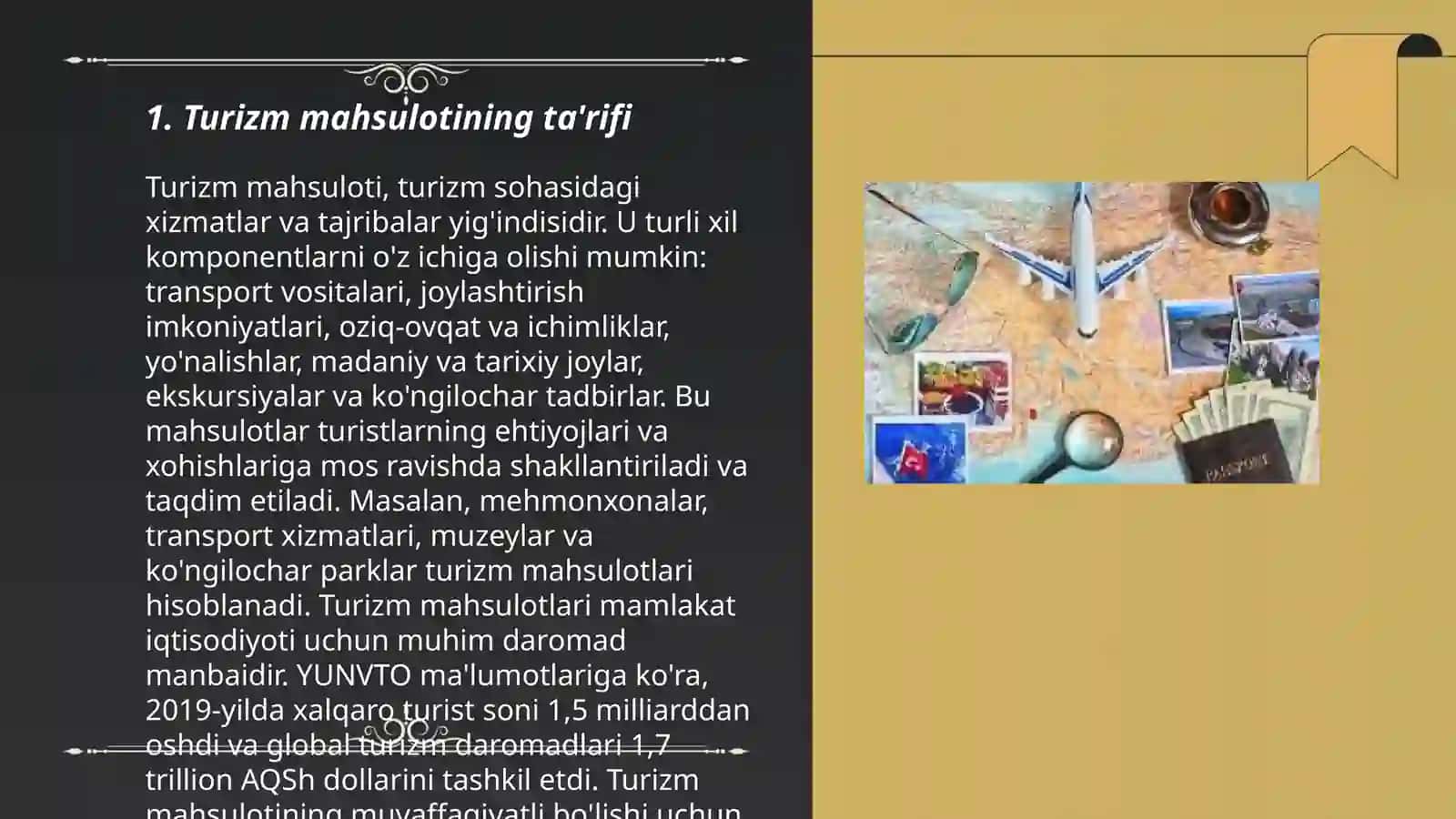 Turizm mahsuloti va uning tarkibiy qismlari 3