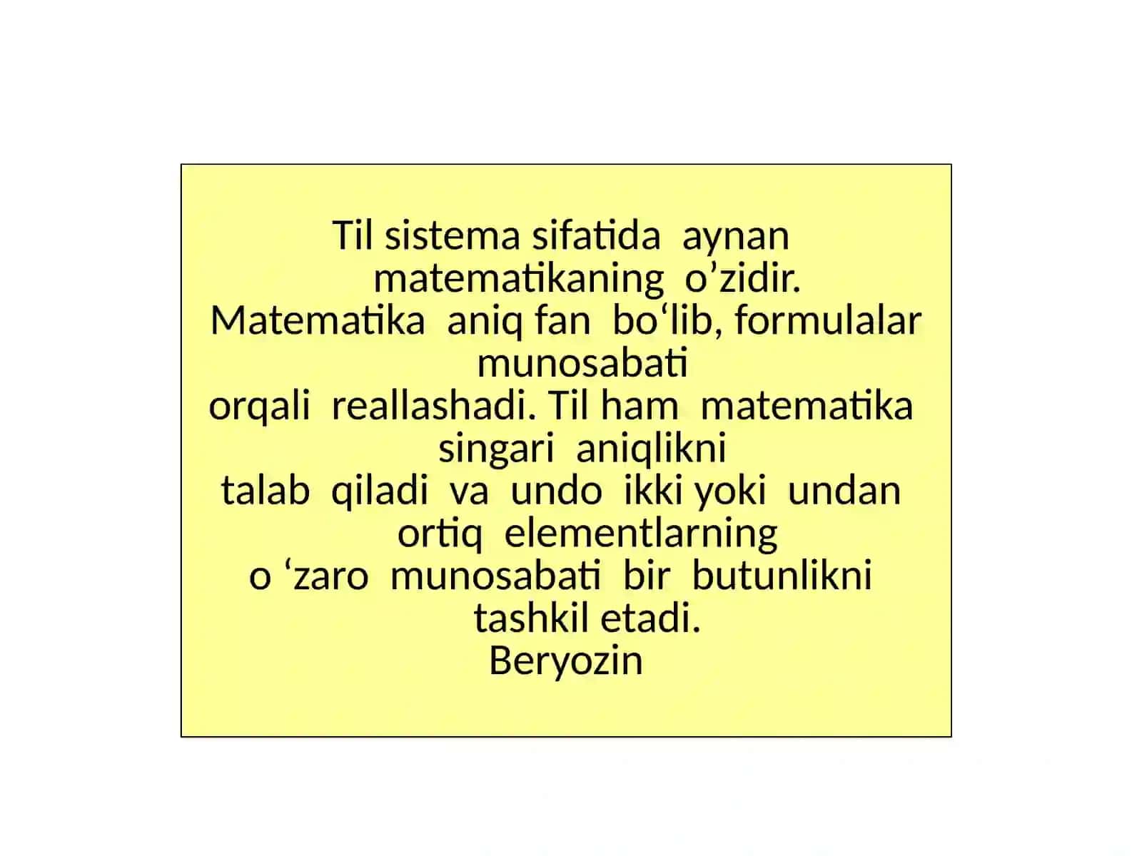 Matematik lingvistika fani 3
