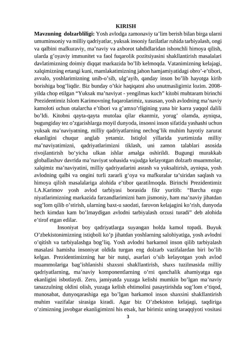 Boshlang'ich ta'lim pedagogikasi kurs ishi 3