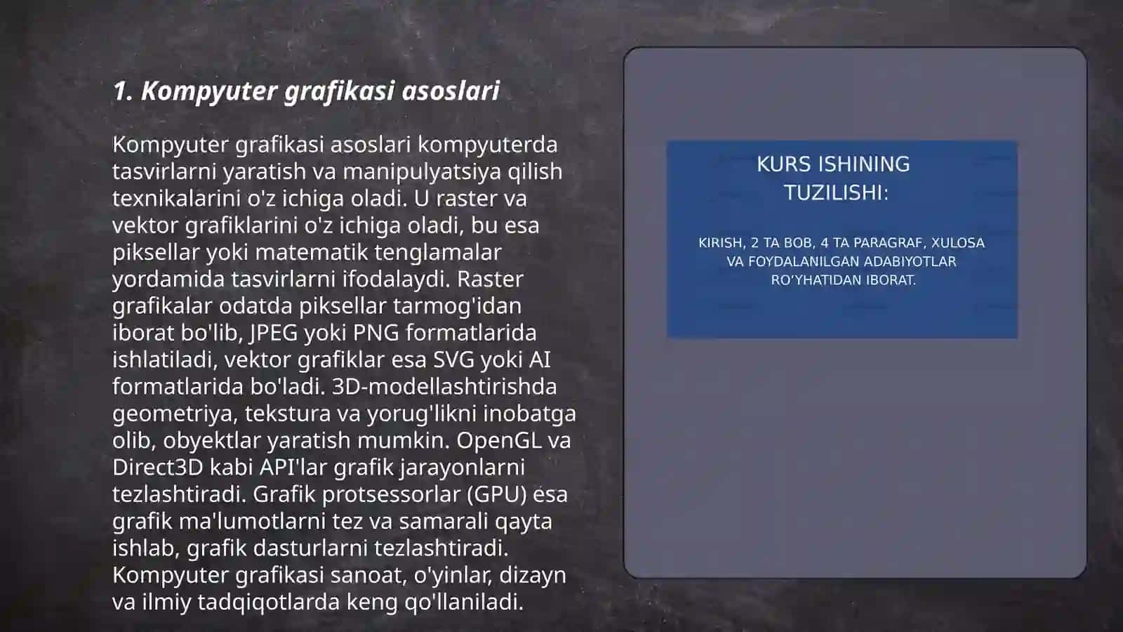 Kompyuter grafikasi va dizayn 3