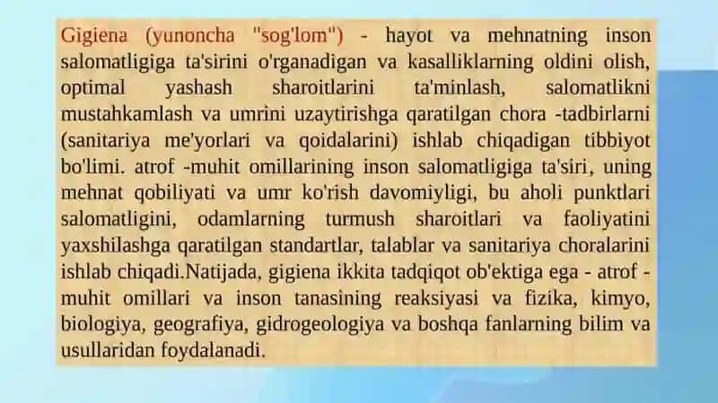 Bemorlarning shaxsiy gigiyenasi. 3