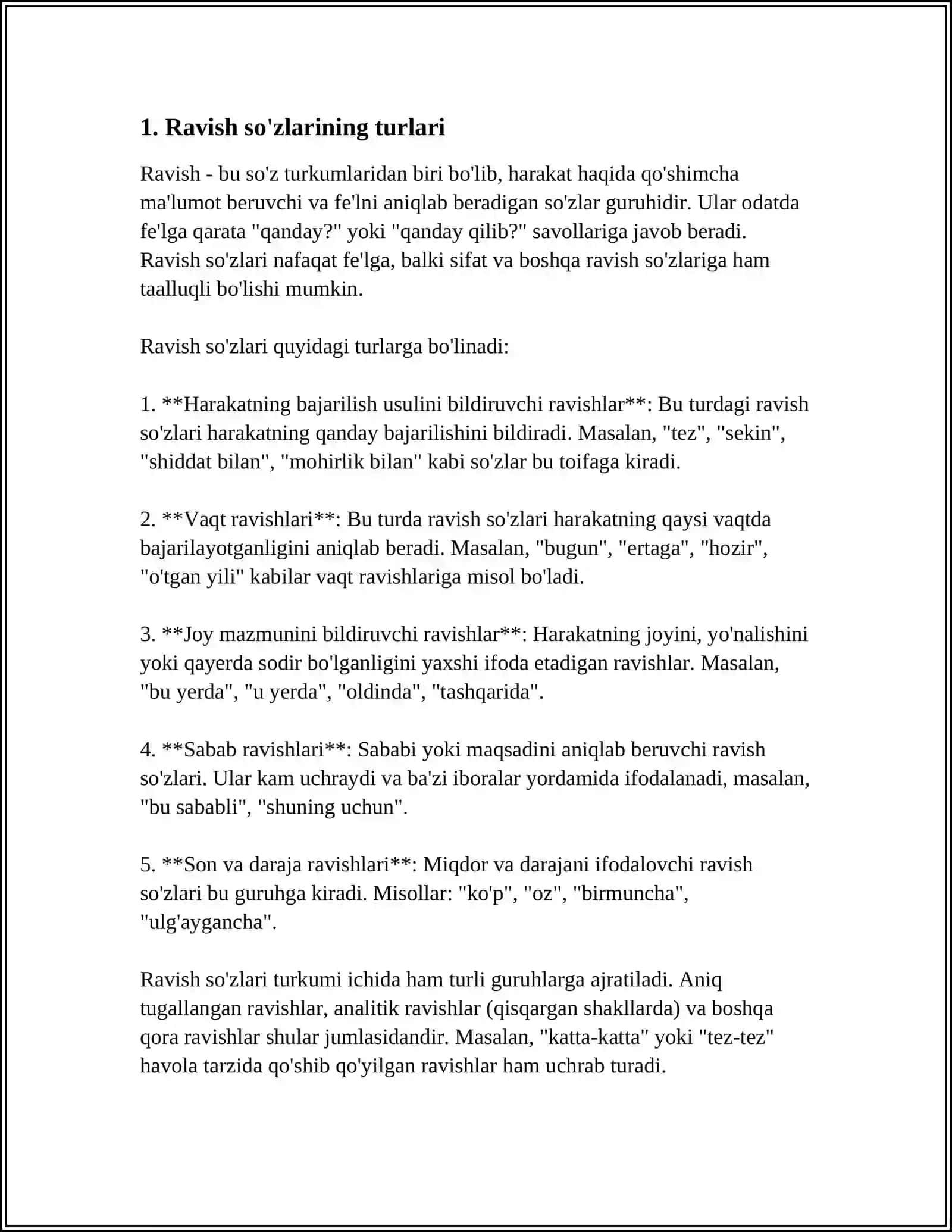RAVISH SOʻZ TURKUMI 3
