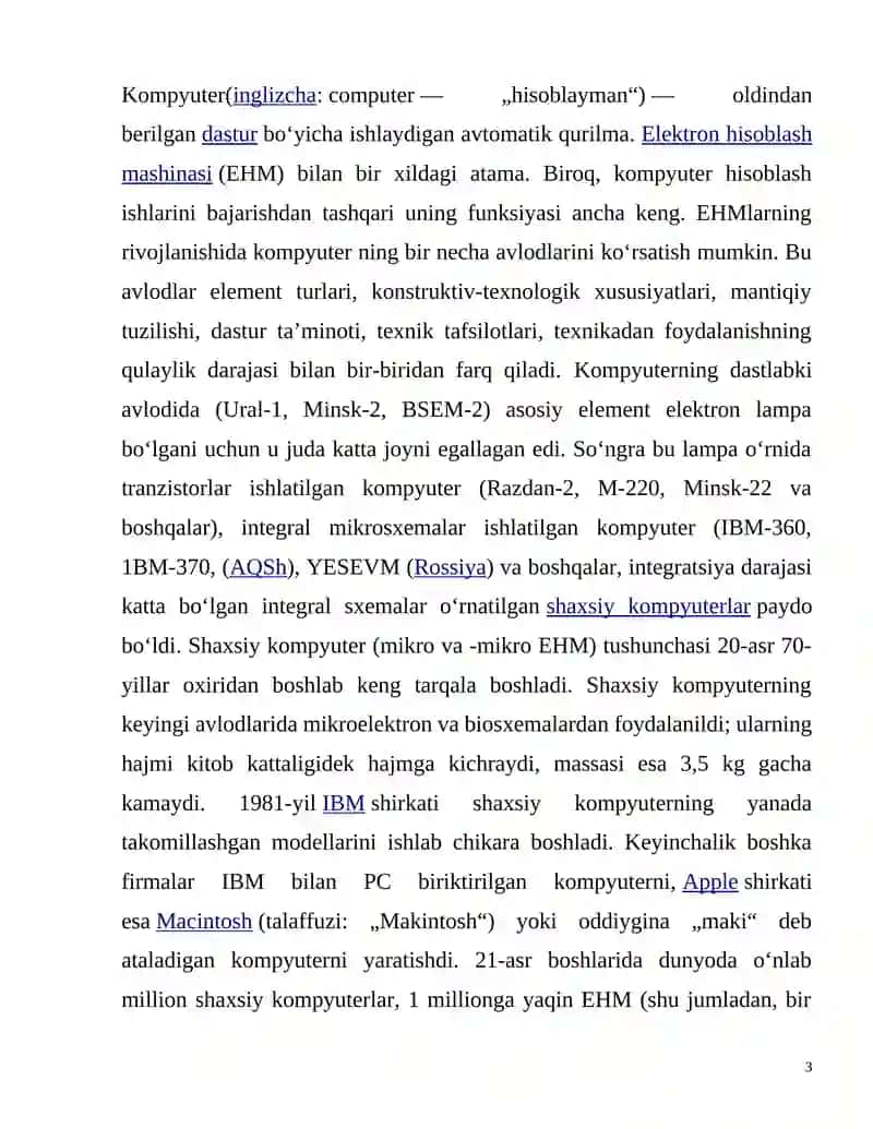 XOTIRA QURILMALARI. ULARNING TURLARI VA VAZIFALARI 3