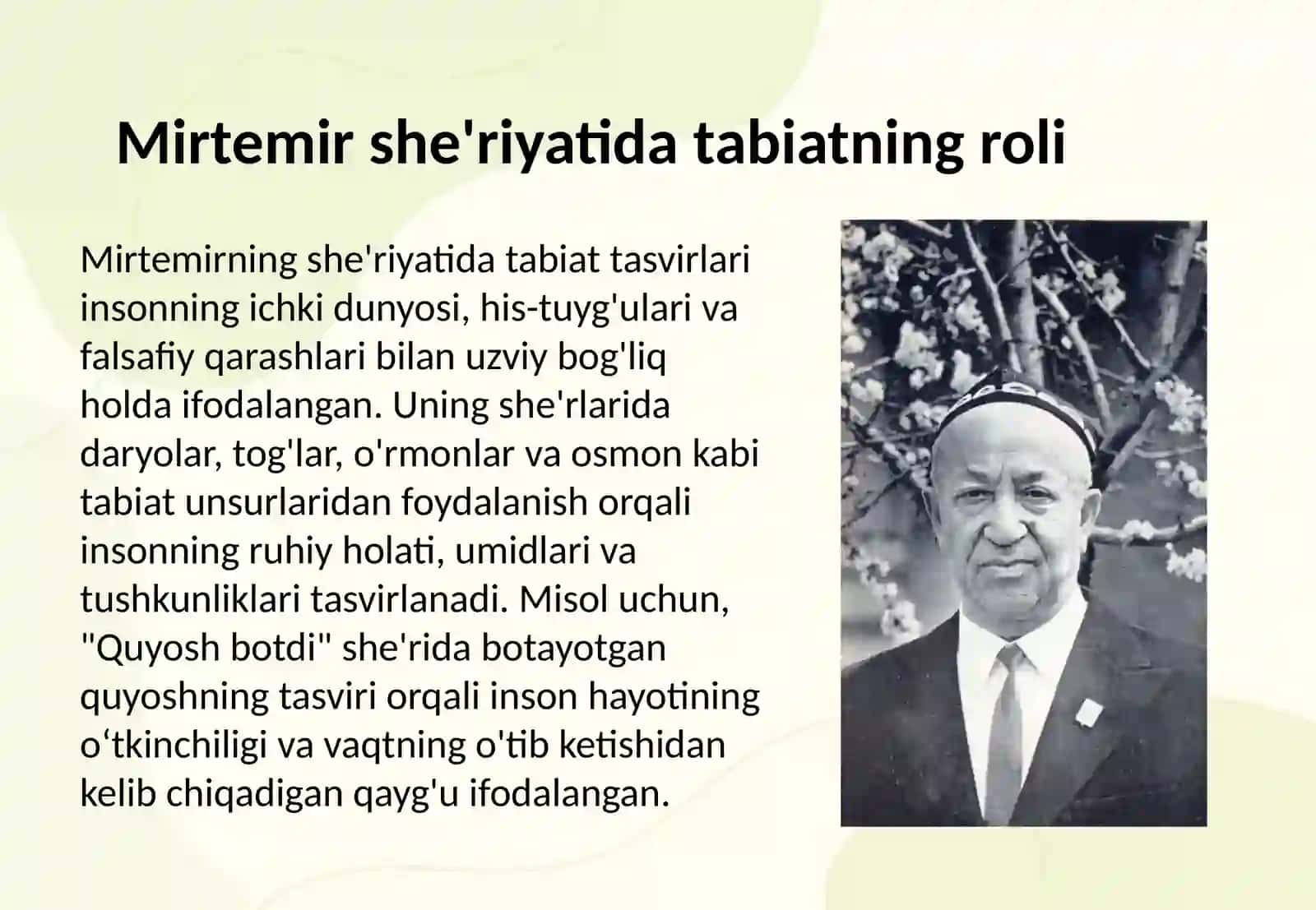 Mirtemirning peyzaj lirikasi 3