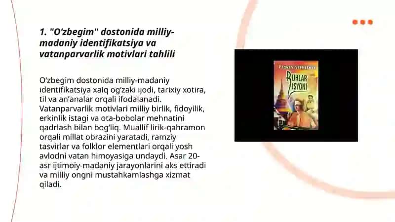 Erkin Vohidov dostonlari tahlili 3
