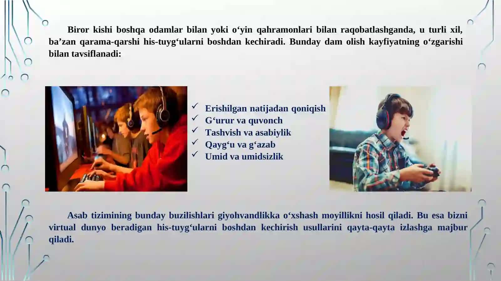 O‘yinlargaqaramliknima? 3
