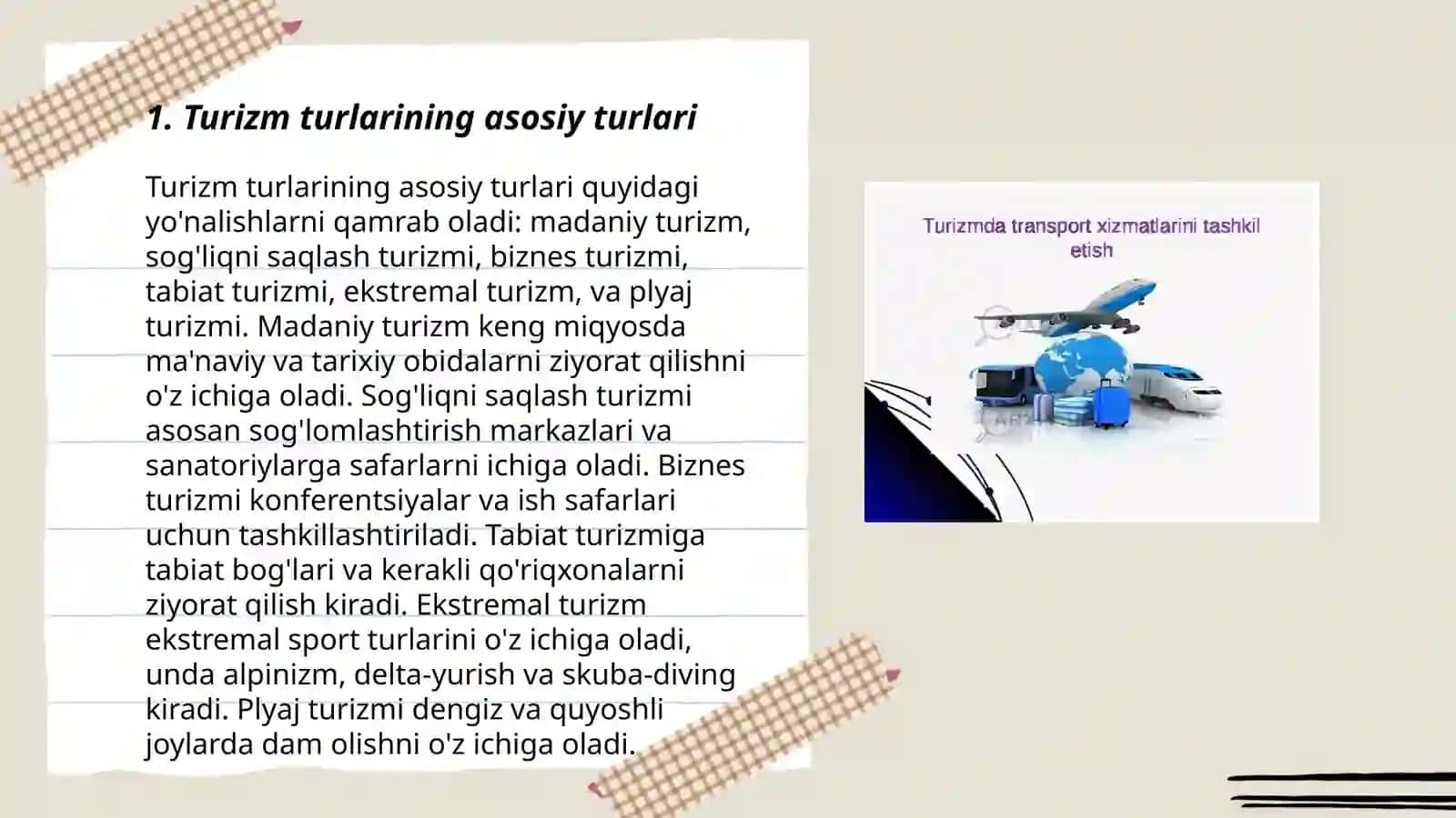 Turizm turlarini klassifikatsiyasi 3