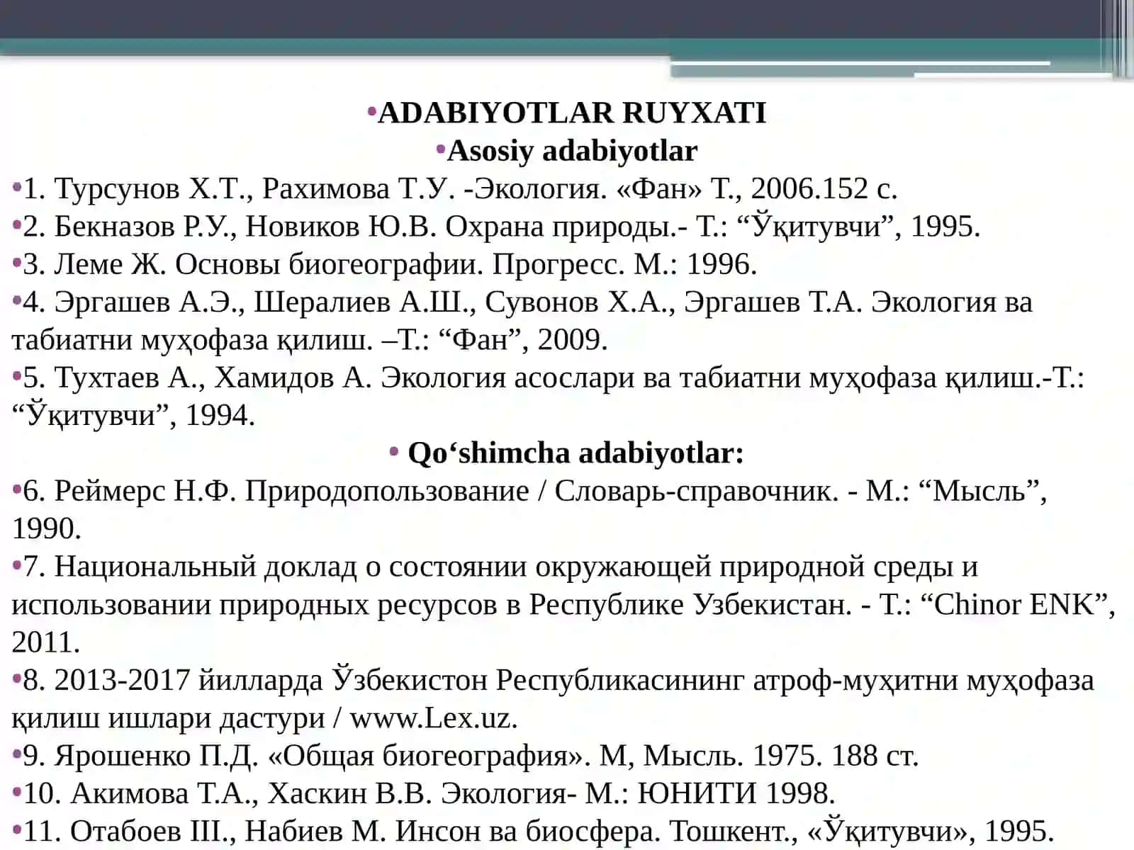 Kirish. Ilmiy - texnik revolyutsiya va global ekologik inqirozlar 3
